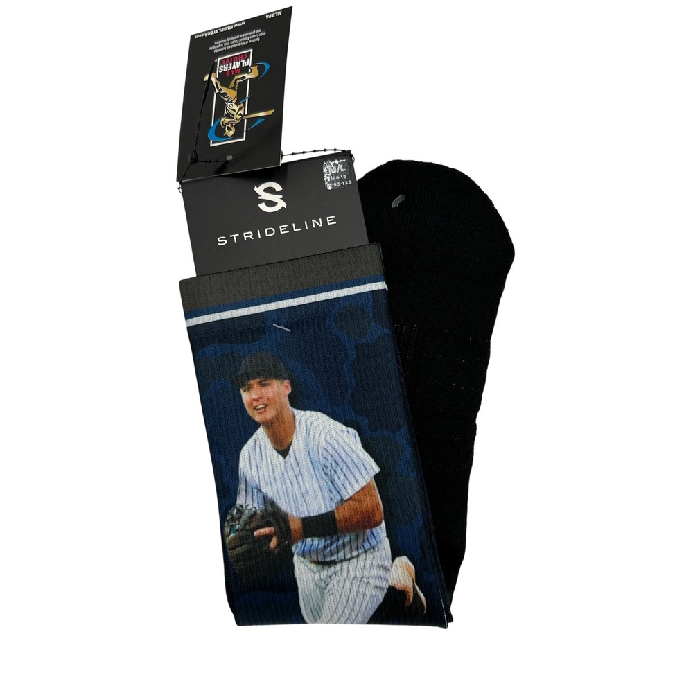 Strideline Anthony Volpe New York Yankees Premium Full Sub Camo Socks M/L NWT